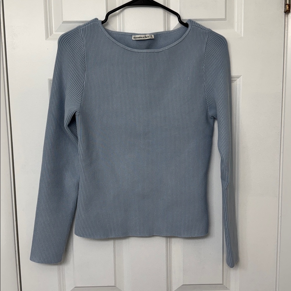 Light Blue Ribbed Long Sleeve. Never worn